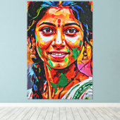 Mijn digitale kunstborstel canvas afdruk (Insitu (Houten vloer))