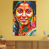 Mijn digitale kunstborstel canvas afdruk (Insitu (Woonkamer))