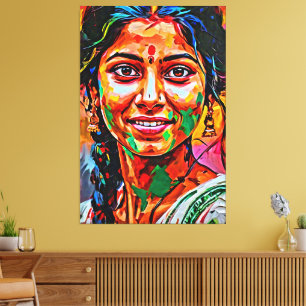 Mijn digitale kunstborstel canvas afdruk