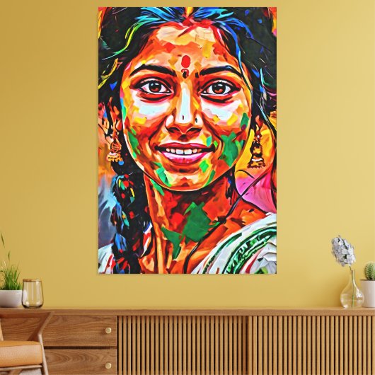 Mijn digitale kunstborstel canvas afdruk (Insitu (Woonkamer))
