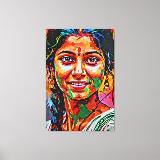 Mijn digitale kunstborstel canvas afdruk (Voorkant)