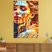 Mijn digitale kunstborstel canvas afdruk (Insitu (Woonkamer))