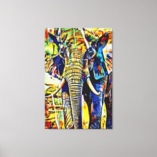 Mijn digitale kunstborstel canvas afdruk