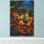 Mijn digitale kunstborstel canvas afdruk (Insitu (Houten vloer))