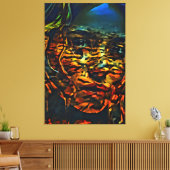 Mijn digitale kunstborstel canvas afdruk (Insitu (Woonkamer))