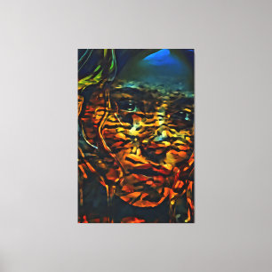 Mijn digitale kunstborstel canvas afdruk