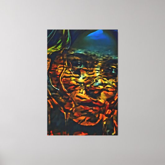 Mijn digitale kunstborstel canvas afdruk (Voorkant)