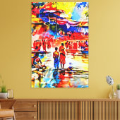 Mijn digitale kunstborstel canvas afdruk (Insitu (Woonkamer))