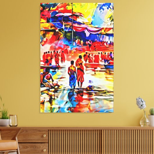 Mijn digitale kunstborstel canvas afdruk (Insitu (Woonkamer))