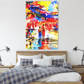 Mijn digitale kunstborstel canvas afdruk (Insitu (Slaapkamer))