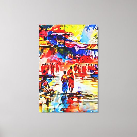 Mijn digitale kunstborstel canvas afdruk (Voorkant)