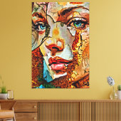 Mijn digitale kunstborstel canvas afdruk (Insitu (Woonkamer))