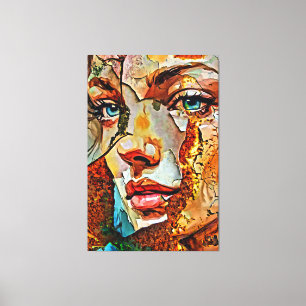 Mijn digitale kunstborstel canvas afdruk
