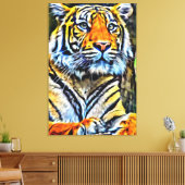 Mijn digitale kunstborstel canvas afdruk (Insitu (Woonkamer))