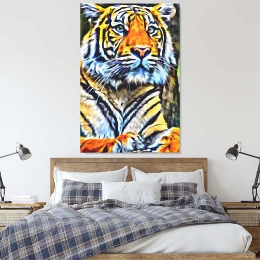 Mijn digitale kunstborstel canvas afdruk (Insitu (Slaapkamer))