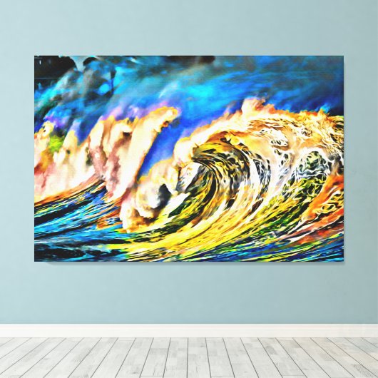 Mijn digitale kunstborstel canvas afdruk (Insitu (Houten vloer))