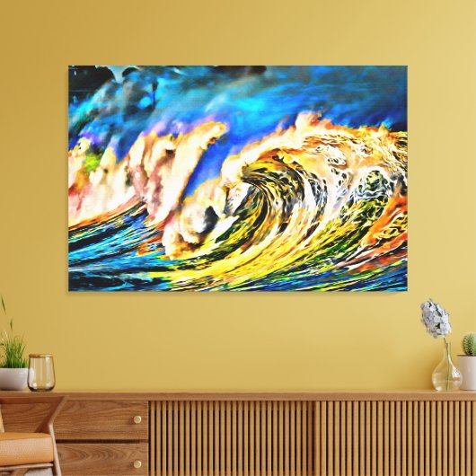 Mijn digitale kunstborstel canvas afdruk (Insitu (Woonkamer))