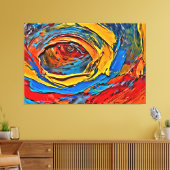 Mijn digitale kunstborstel canvas afdruk (Insitu (Woonkamer))