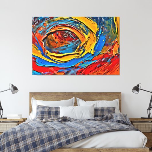 Mijn digitale kunstborstel canvas afdruk (Insitu (Slaapkamer))