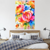 Mijn digitale kunstborstel canvas afdruk (Insitu (Slaapkamer))