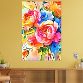 Mijn digitale kunstborstel canvas afdruk (Insitu (Woonkamer))