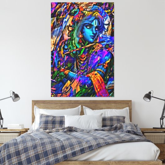 Mijn digitale kunstborstel canvas afdruk (Insitu (Slaapkamer))