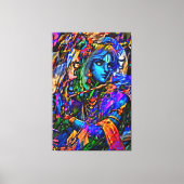 Mijn digitale kunstborstel canvas afdruk (Voorkant)