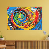 Mijn digitale kunstborstel canvas afdruk (Insitu (Woonkamer))