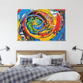 Mijn digitale kunstborstel canvas afdruk (Insitu (Slaapkamer))