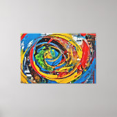 Mijn digitale kunstborstel canvas afdruk (Voorkant)