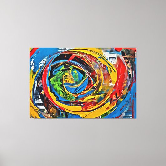 Mijn digitale kunstborstel canvas afdruk (Voorkant)