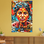 Mijn digitale kunstborstel canvas afdruk (Insitu (Woonkamer))