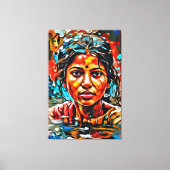 Mijn digitale kunstborstel canvas afdruk (Voorkant)