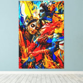 Mijn digitale kunstborstel canvas afdruk (Insitu (Houten vloer))