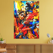 Mijn digitale kunstborstel canvas afdruk (Insitu (Woonkamer))