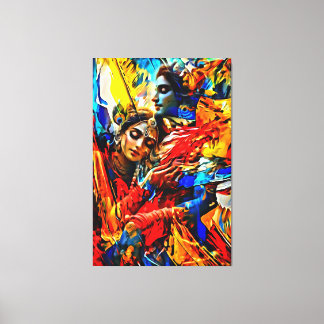 Mijn digitale kunstborstel canvas afdruk