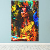Mijn digitale kunstborstel canvas afdruk (Insitu (Houten vloer))