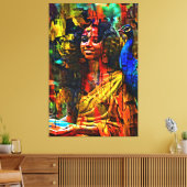 Mijn digitale kunstborstel canvas afdruk (Insitu (Woonkamer))