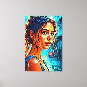 Mijn digitale kunstborstel canvas afdruk