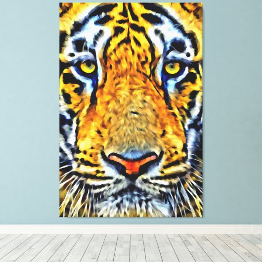 Mijn digitale kunstborstel canvas afdruk (Insitu (Houten vloer))