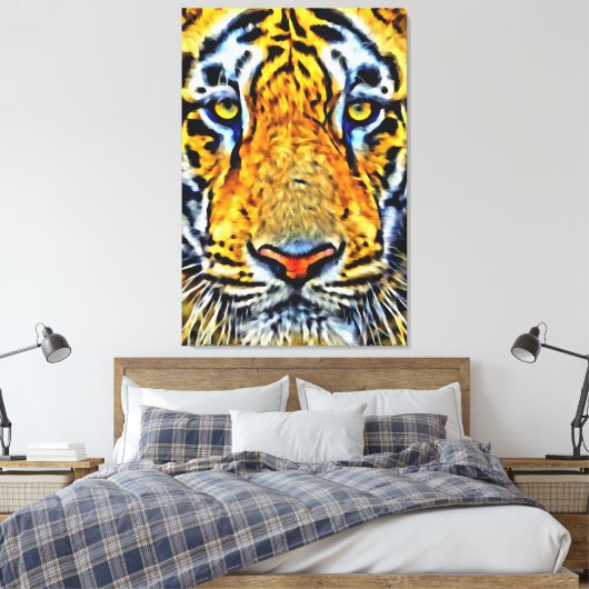 Mijn digitale kunstborstel canvas afdruk (Insitu (Slaapkamer))