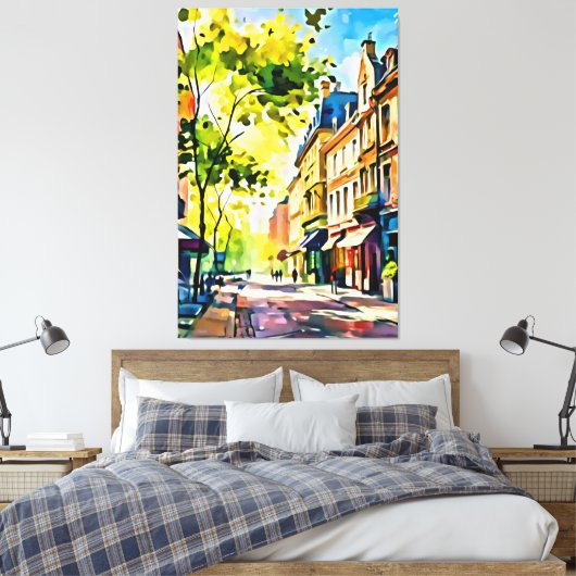 Mijn digitale kunstborstel canvas afdruk (Insitu (Slaapkamer))