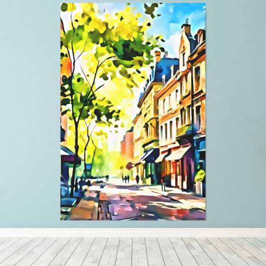 Mijn digitale kunstborstel canvas afdruk (Insitu (Houten vloer))