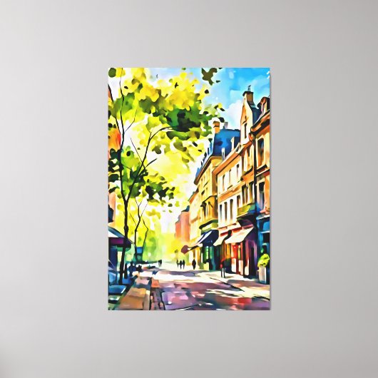 Mijn digitale kunstborstel canvas afdruk (Voorkant)