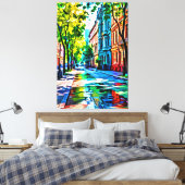 Mijn digitale kunstborstel canvas afdruk (Insitu (Slaapkamer))