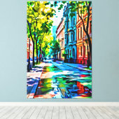 Mijn digitale kunstborstel canvas afdruk (Insitu (Houten vloer))