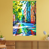 Mijn digitale kunstborstel canvas afdruk (Insitu (Woonkamer))