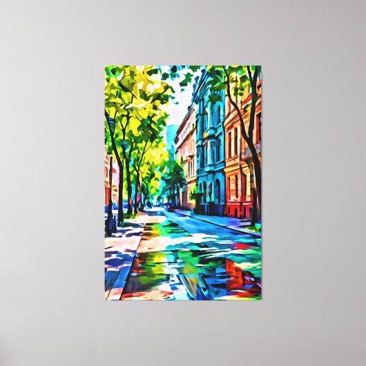 Mijn digitale kunstborstel canvas afdruk (Voorkant)