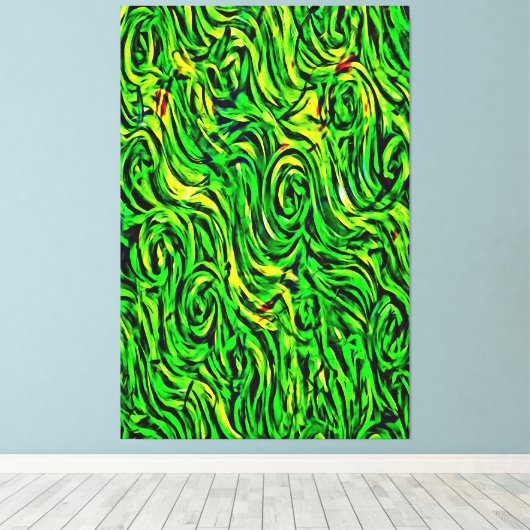 Mijn digitale kunstborstel canvas afdruk (Insitu (Houten vloer))