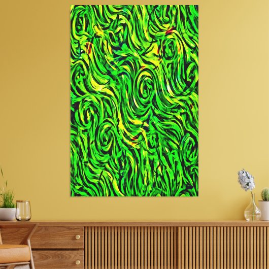 Mijn digitale kunstborstel canvas afdruk (Insitu (Woonkamer))